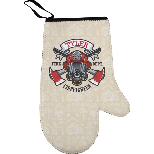 Custom Firefighter Right Oven Mitt (Personalized)