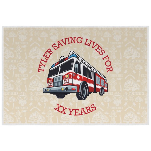 Firefighter Career Personalized Placemat (Back)