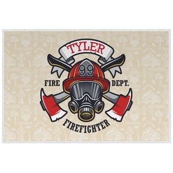 Firefighter Laminated Placemat w/ Name or Text