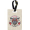 Firefighter Plastic Luggage Tag - Rectangular w/ Name or Text