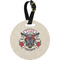 Firefighter Career Personalized Round Luggage Tag