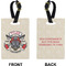 Firefighter Career Rectangle Luggage Tag (Front + Back)