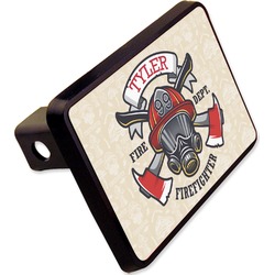 Firefighter Rectangular Trailer Hitch Cover - 2" (Personalized)