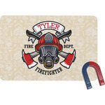 Firefighter Rectangular Fridge Magnet (Personalized)