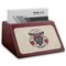 Firefighter Career Red Mahogany Business Card Holder - Angle