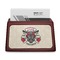 Firefighter Career Red Mahogany Business Card Holder - Straight