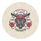 Firefighter Round Decal - XLarge (Personalized)