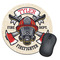 Firefighter Career Round Mouse Pad