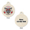 Firefighter Career Round Pet Tag - Front & Back