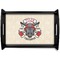 Firefighter Black Wooden Tray - Small (Personalized)
