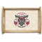 Firefighter Natural Wooden Tray - Small (Personalized)