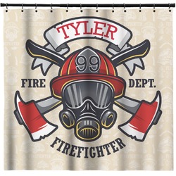 Firefighter Shower Curtain - Custom Size (Personalized)