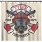 Firefighter Shower Curtain - 71"x74" (Personalized)