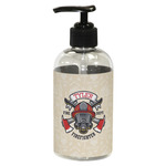 Firefighter Plastic Soap / Lotion Dispenser (8 oz - Small - Black) (Personalized)