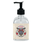 Firefighter Glass Soap & Lotion Bottle - Single Bottle (Personalized)