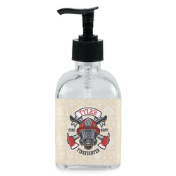 Firefighter Glass Soap & Lotion Bottle - Single Bottle (Personalized)