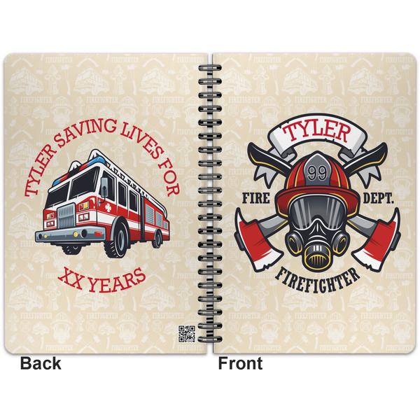 Firefighter Career Spiral Journal 7 x 10 - Apvl
