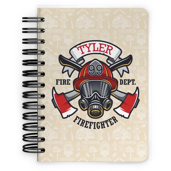 Custom Firefighter Spiral Notebook - 5x7 w/ Name or Text