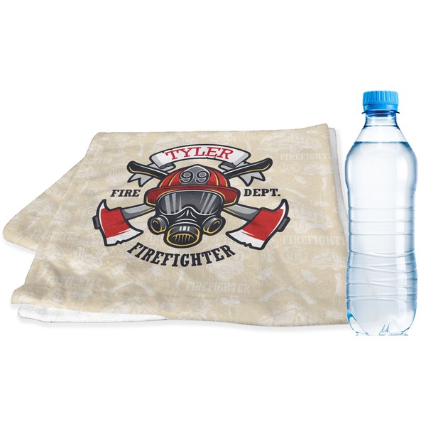 Custom Firefighter Sports & Fitness Towel (Personalized)
