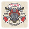 Firefighter Square Decal (Personalized)