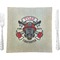 Firefighter 9.5" Glass Square Lunch / Dinner Plate- Single or Set of 4 (Personalized)