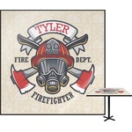 Firefighter Square Table Top (Personalized)
