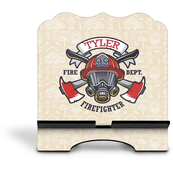 Firefighter Career Stylized Tablet Stand - Front without iPad