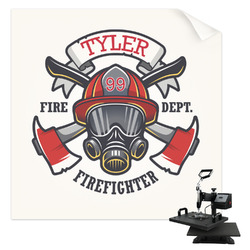 Firefighter Sublimation Transfer - Shirt Back / Men (Personalized)