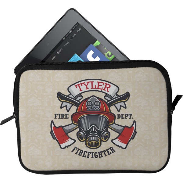 Custom Firefighter Tablet Case / Sleeve - Small (Personalized)