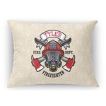 Firefighter Rectangular Throw Pillow Case (Personalized)