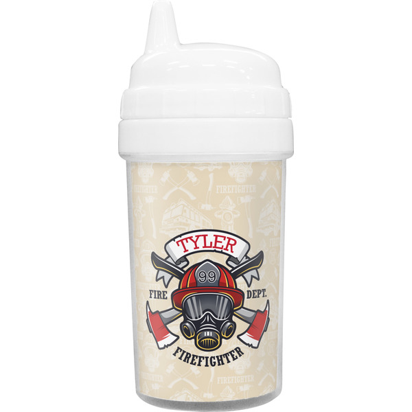 Custom Firefighter Toddler Sippy Cup (Personalized)