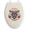 Firefighter Career Toilet Seat Decal Elongated