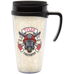 Firefighter Acrylic Travel Mug with Handle (Personalized)