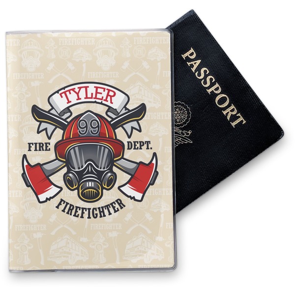 Custom Firefighter Vinyl Passport Holder (Personalized)