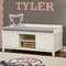 Firefighter Career Wall Name Decal Above Storage bench