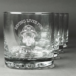 Firefighter Whiskey Glasses (Set of 4) (Personalized)