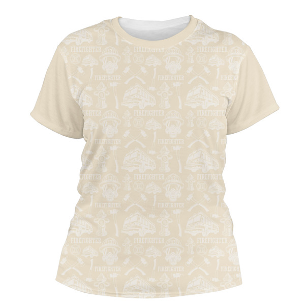 Custom Firefighter Women's Crew T-Shirt - 2X Large