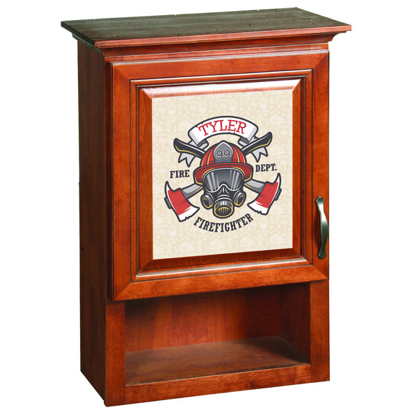 Firefighter Career Wooden Cabinet Decal (Medium)
