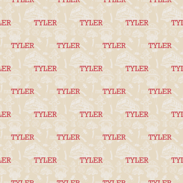 Firefighter Career Wrapping Paper Square