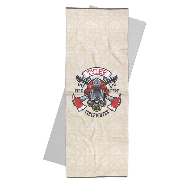 Custom Firefighter Yoga Mat Towel (Personalized)
