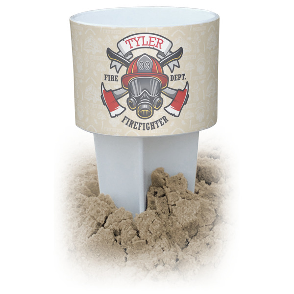 Custom Firefighter Beach Spiker Drink Holder (Personalized)