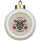 Firefighter Ceramic Ball Ornament (Personalized)