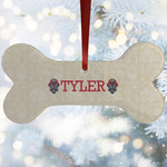 Firefighter Ceramic Dog Ornament w/ Name or Text