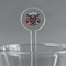 Firefighter 5.5" Round Plastic Stir Sticks - Clear (Personalized)