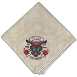 Firefighter Cloth Dinner Napkin - Single w/ Name or Text