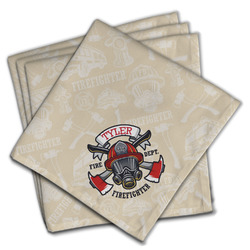 Firefighter Cloth Napkins (Set of 4) (Personalized)