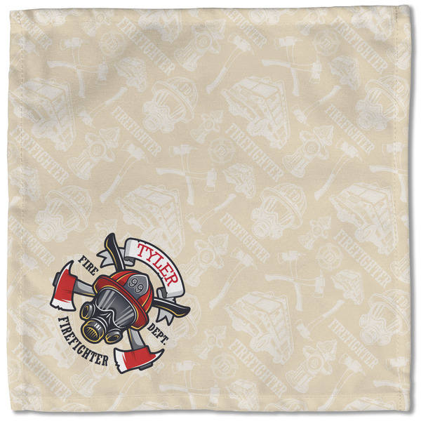 Firefighter Cloth Napkins - Personalized Lunch (Single Full Open)