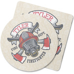 Firefighter Rubber Backed Coaster (Personalized)