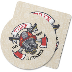 Firefighter Rubber Backed Coaster (Personalized)