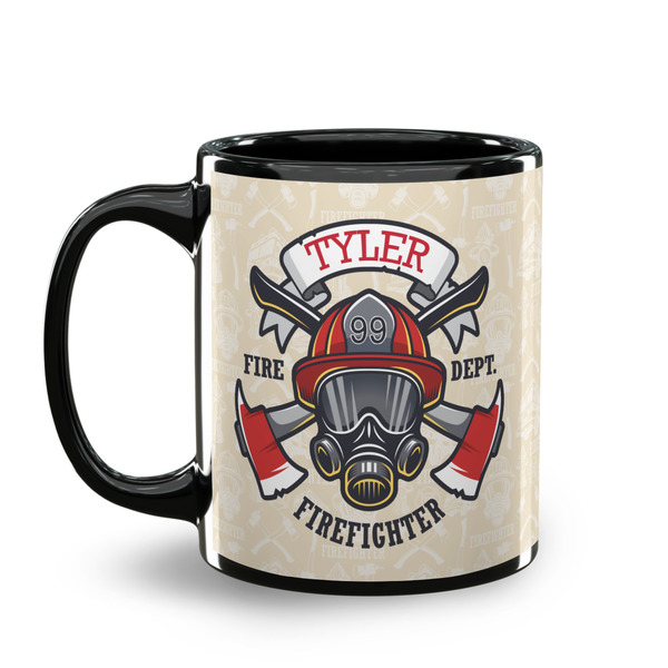 Firefighter Coffee Mug - 11 oz - Black